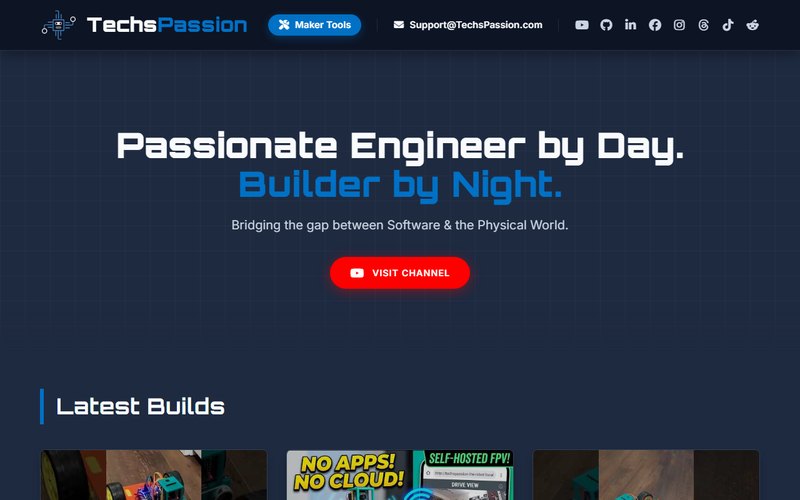 The techspassion.com homepage